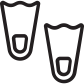 diving fins icon