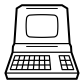 retro computer icon
