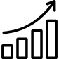uptrend chart icon
