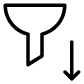 Descending Sort Filter icon