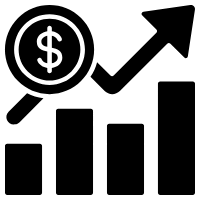 stock market Icon 7634815