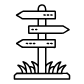 park sign post icon