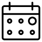 calendar date mark circle icon