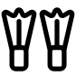 Diving shoes icon