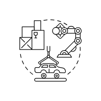 Discrete manufacturing icon