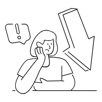 financial loss Icon 7967560