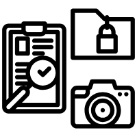 evidence gathering icon