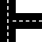 three-way junction icon