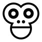Gorilla face icon