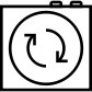 Apple ipod shuffle sync icon