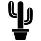 potted cactus icon