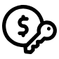 financial key icon