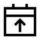 Calendar Upload icon