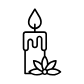 Spa candle icon