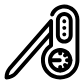Meat thermometer icon