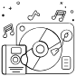 vinyl player icon