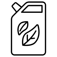 Organic biofuel green energy icon icon