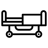 medical bed icon