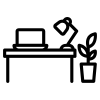 home setup office icon