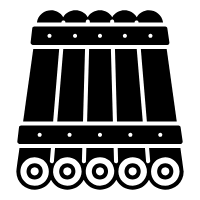 wooden raft icon