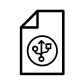 USB file document icon