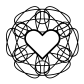 Spirograph heart icon