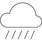 clouds and rain icon