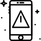 phone warning icon