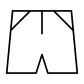 plain short pant icon