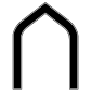 Pointed arch icon