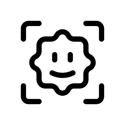 ai facial recognition icon