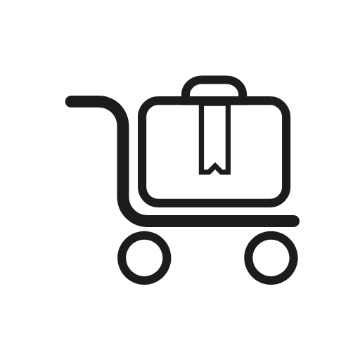 airport trolley icon