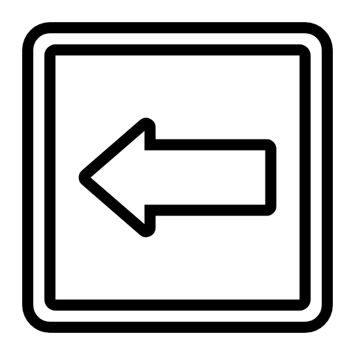 arrow left sign icon