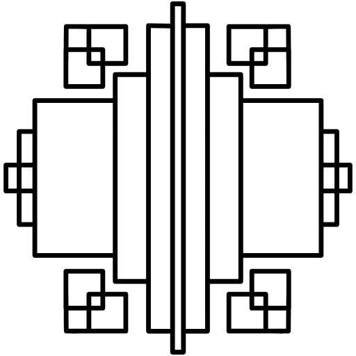 art deco stamp icon