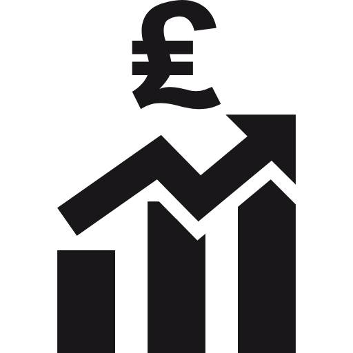 ascending pound icon