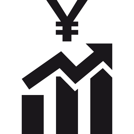 ascending yen icon