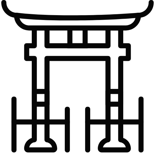 asian shrine icon