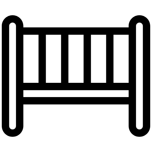baby bed icon