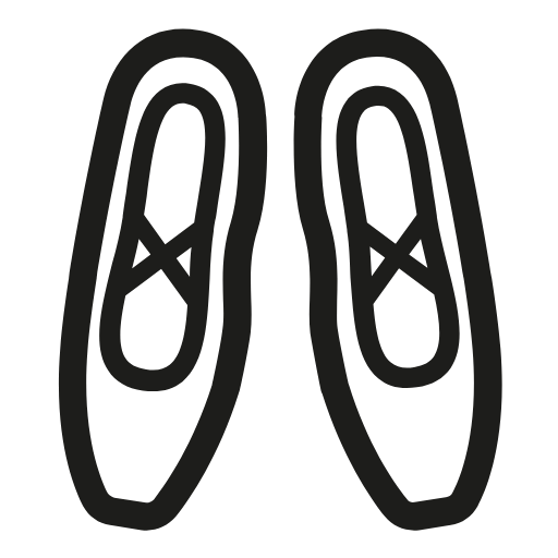ballet shoes icon
