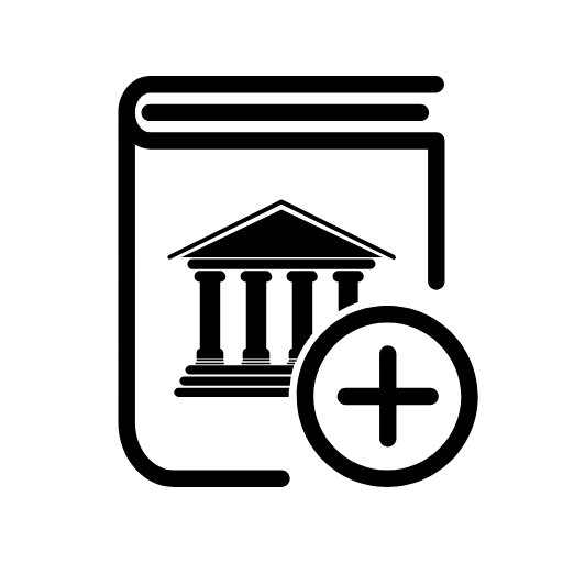 bank book add icon