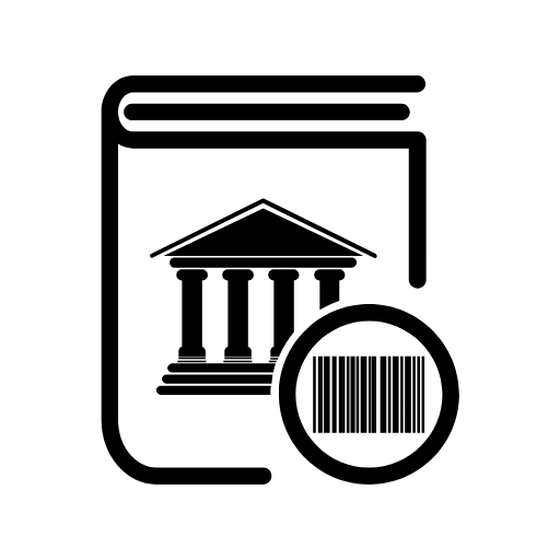 bank book barcode icon