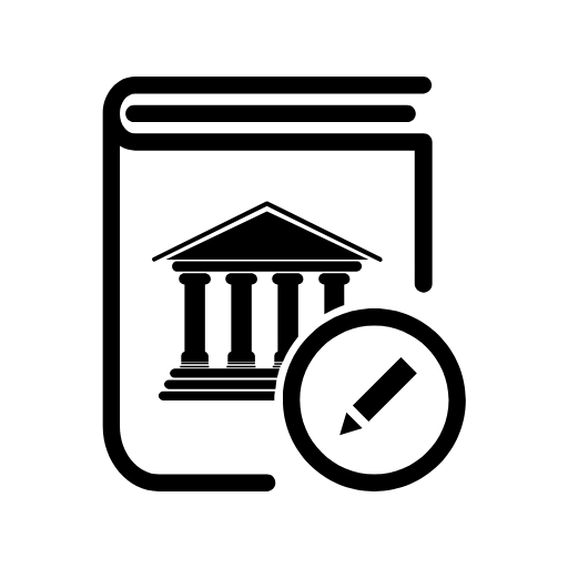 bank book edit icon