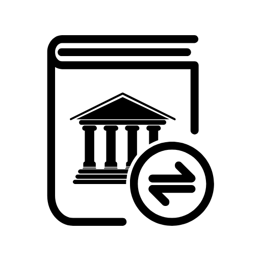 bank book exchange icon