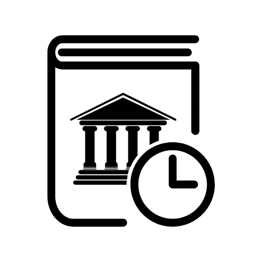 bank book timing icon