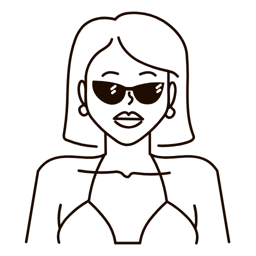 beach girl icon