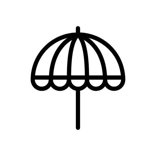 beach umbrella icon