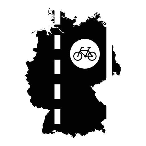 bike routes in germany icon