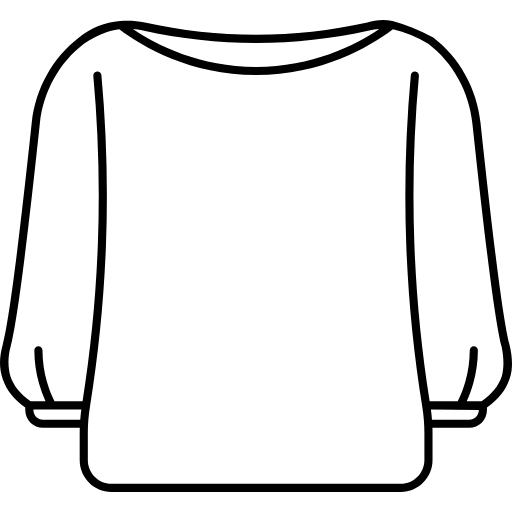boat neck t shirt icon