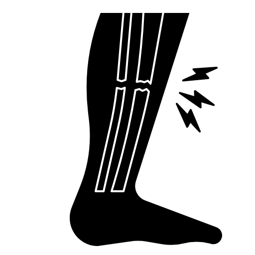 broken leg icon