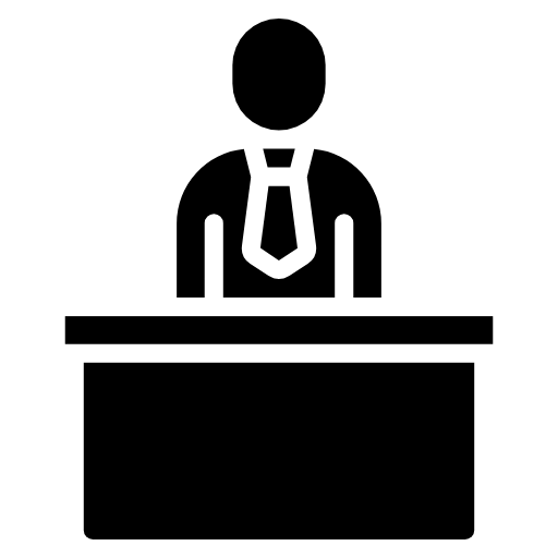 business person working icon